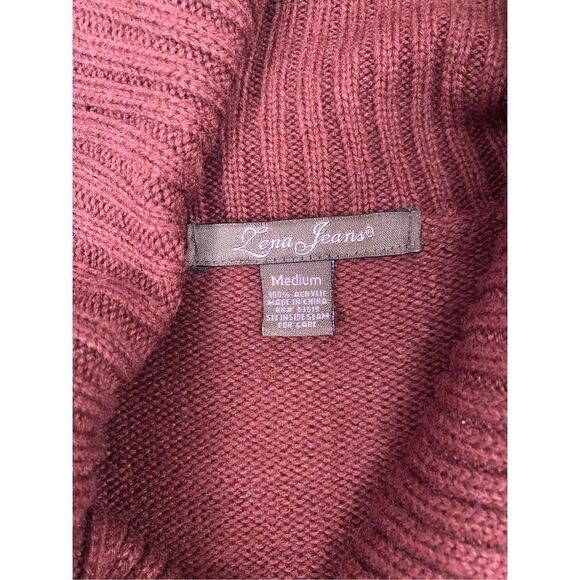 Lena Jeans rustic red sweater size M - Picture 5 of 5